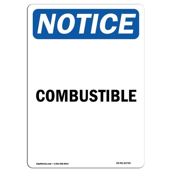 Safety Sign, OSHA Notice, 10